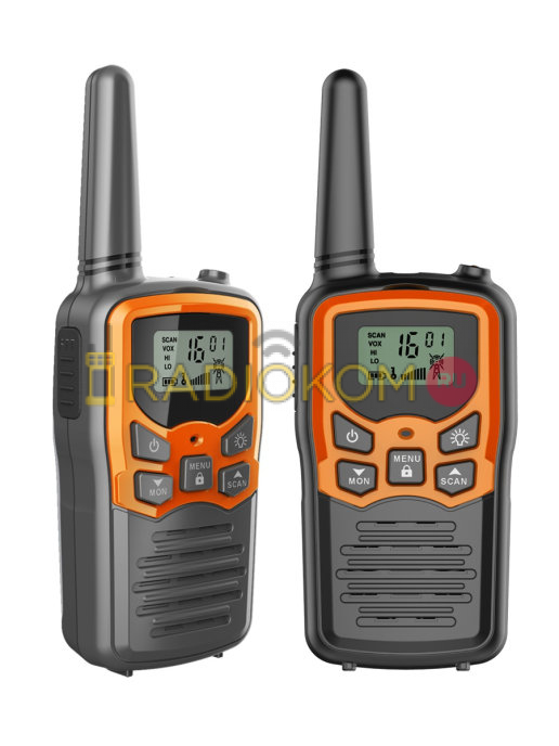 Рация MDI MINI Orange: Комплект портативных радиостанций PMR диапазона